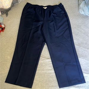 Alfred Dunner Navy Blue Slacks- Size 20W
